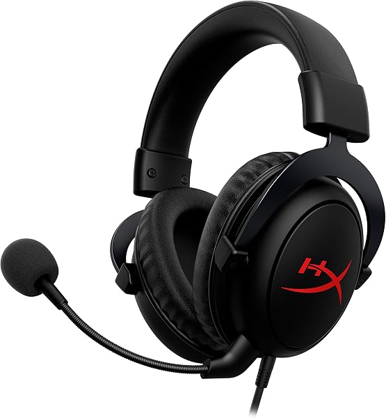 Headset HyperX Cloud Core, Drivers 53mm, Som Surround Virtual 7.1, Microfone Removível com Cancelamento de Ruído, Almofadas Viscoelásticas, Armação Alumínio, Compatível PS5 PS4 Xbox PC